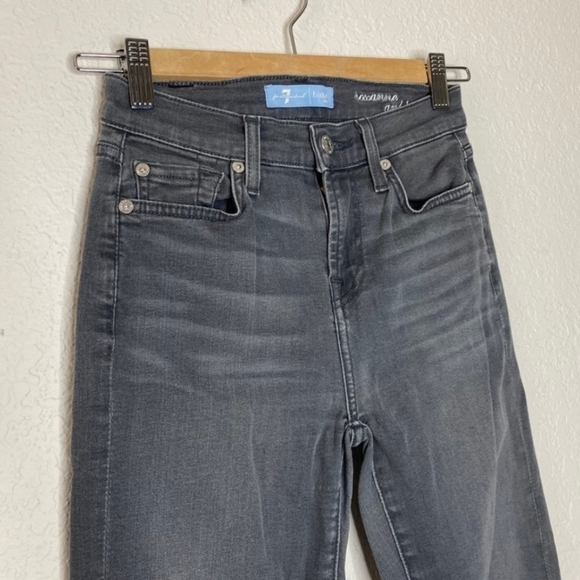 7 for all Mankind B'air Roxanne ankle jeans in gray Size 25 - Picture 4 of 8